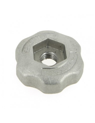 Ecrou de serrage aluminium pour tête à 2 & 3 fils nylon