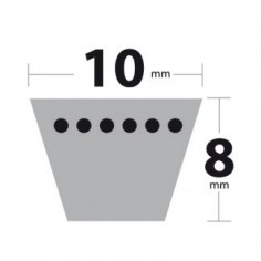 Courroie Z29 Trapézoïdale. 10 mm x 774 mm