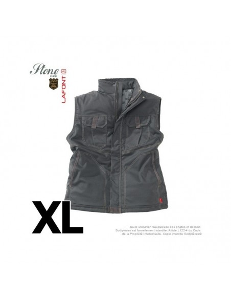 Gilet havane gris. Stone by Lafont. Taille XL