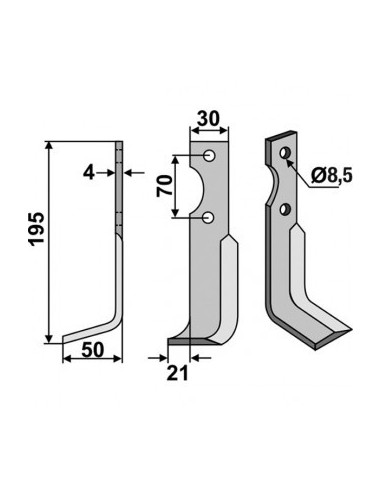 Paire de Couteau pour AGRIA