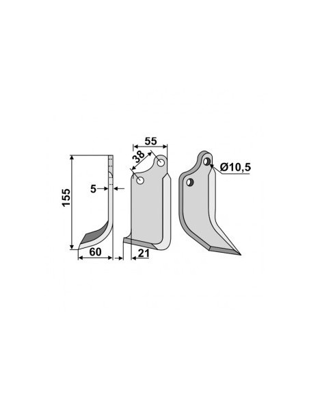 Paire de Couteau pour AGRIA