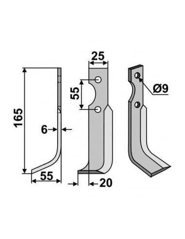 Paire de Couteau pour B.C.S
