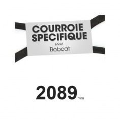 Courroie tondeuse spécifique Bobcat 38440. 16,7 mm x 2089 mm.