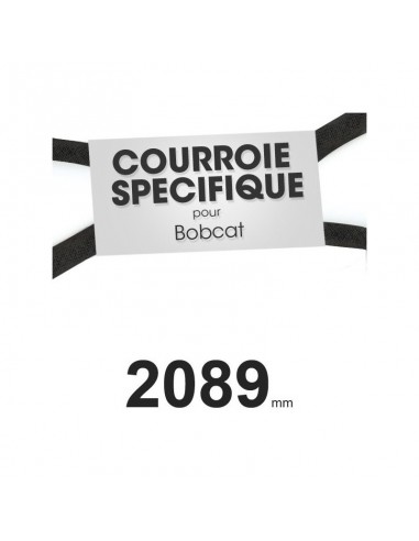Courroie tondeuse spécifique Bobcat 38440. 16,7 mm x 2089 mm.