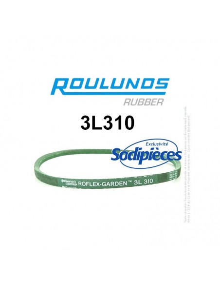 Courroie tondeuse 3L310 Roulunds Continental 9,5 x 6 x 787 mm