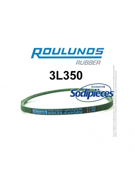Courroie tondeuse 3L350 Roulunds Continental 9,5 x 6 x 889 mm
