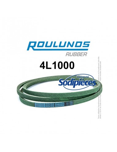 Courroie tondeuse 4L1000 Roulunds Continental 12,7 x 7.2 x 2540 mm