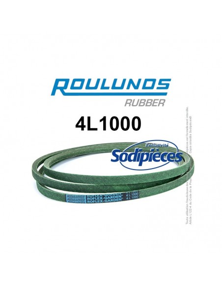 Courroie tondeuse 4L1000 Roulunds Continental 12,7 x 7.2 x 2540 mm