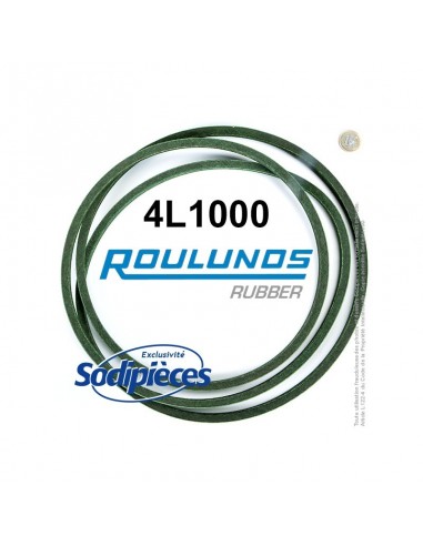Courroie tondeuse 4L1000 Roulunds Continental 12,7 x 7.2 x 2540 mm