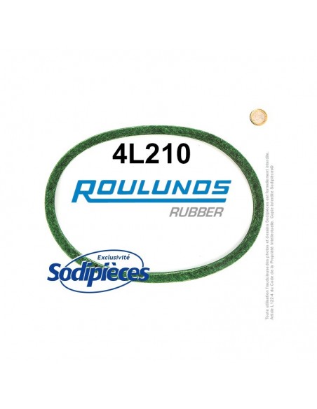 Courroie tondeuse 4L210 Roulunds Continental 12,7 x 7,2 x 533 mm