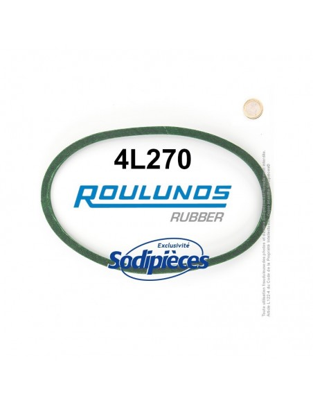 Courroie tondeuse 4L270 Roulunds Continental 12,7 x 7,2 x 686 mm