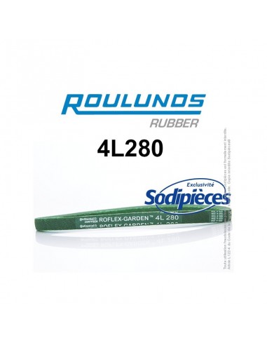 Courroie tondeuse 4L280 Roulunds Continental 12,7 x 7,2 x 711 mm
