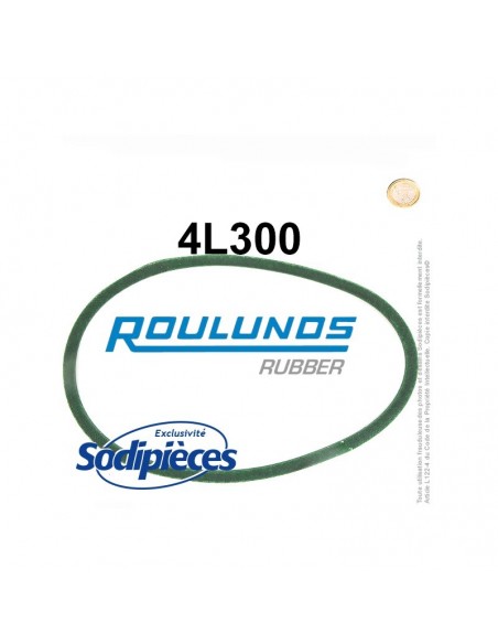 Courroie tondeuse 4L300 Roulunds Continental 12,7 x 7,2 x 762 mm