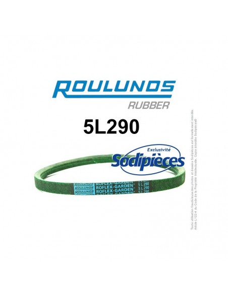 Courroie tondeuse 5L290 Roulunds Continental 15,8 x 9,5 x 737 mm