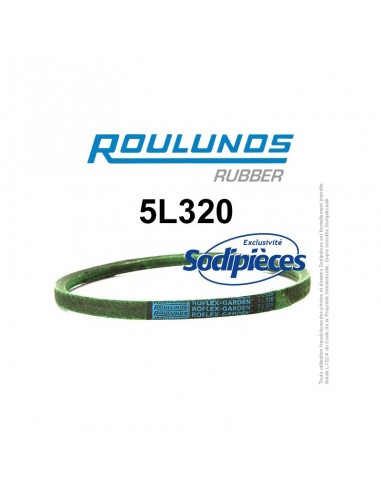 Courroie tondeuse 5L320 Roulunds Continental 15,8 x 9,5 x 813 mm