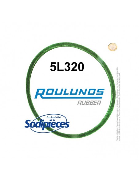 Courroie tondeuse 5L320 Roulunds Continental 15,8 x 9,5 x 813 mm