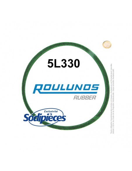Courroie tondeuse 5L330 Roulunds Continental 15,8 x 9,5 x 838 mm
