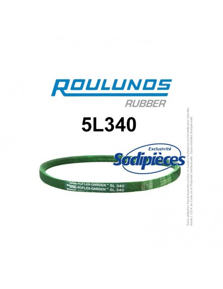 Courroie tondeuse 5L340 Roulunds Continental 15,8 x 9,5 x 864 mm