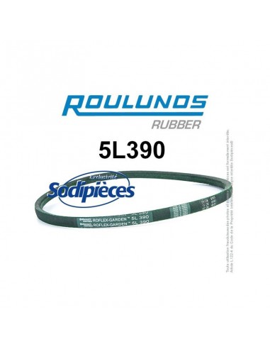 Courroie tondeuse 5L390 Roulunds Continental 15,8 x 9,5 x 991 mm