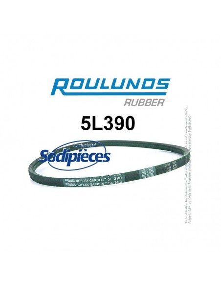 Courroie tondeuse 5L390 Roulunds Continental 15,8 x 9,5 x 991 mm