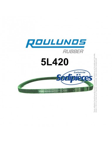 Courroie tondeuse 5L420 Roulunds Continental 15,8 x 9,5 x 1067 mm
