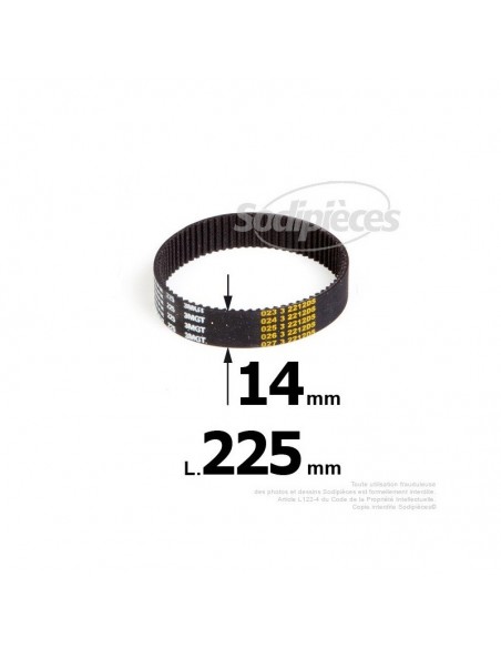 Courroie pour électro portatif 225x14