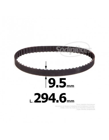 Courroie pour électro portatif 294,6x9,5