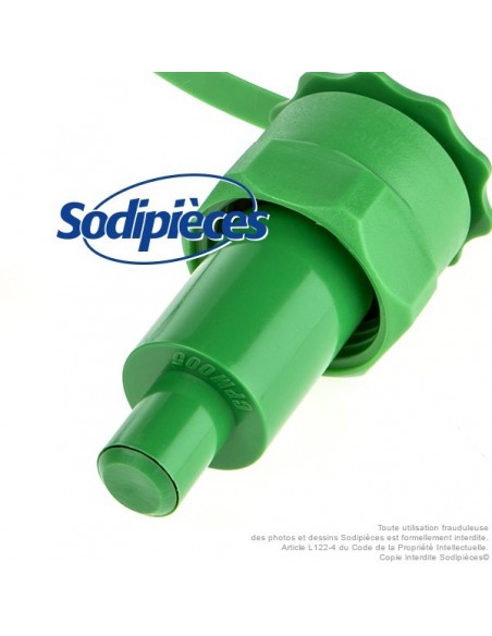 Bidon double, 2 et 5 litres, rouge avec bec verseur auto-stop