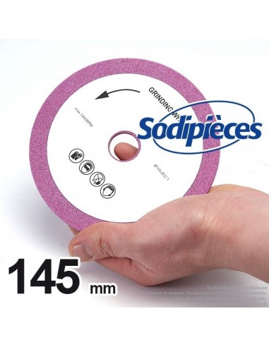 Meule d'affûteuse Ø 145 mm, Alé 22 mm, ép 3 mm