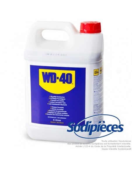 Bidon 5L .WD 40. Protège, dégrippe, lubrifie.