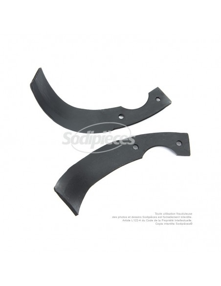 2 Couteaux de fraise Iseki N° 1349-716-0010/1349-716-0020