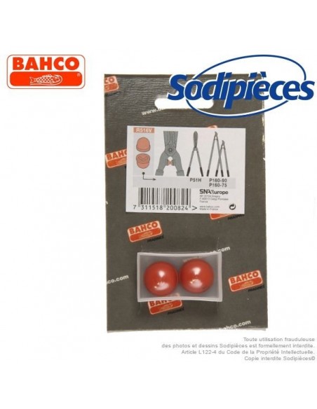 Butées de rechange R 516, tampon caoutchouc pour cisailles Bahco Pradines.