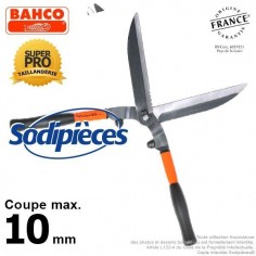 Cisaille à haies acier trempé Bahco Pradines P51-F. Usage pro. Fabriquée en France 2