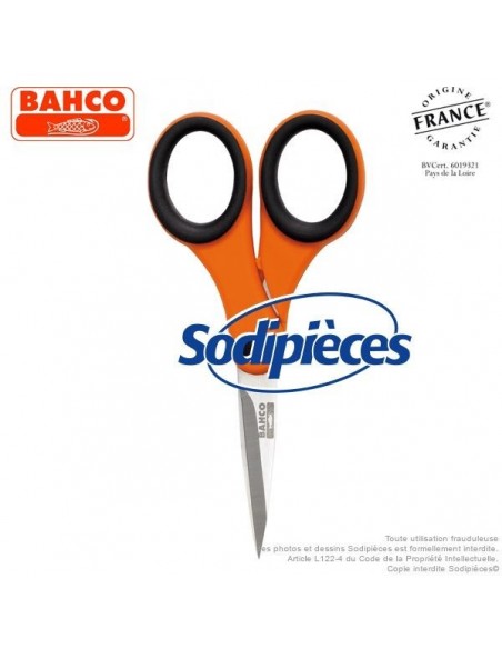 Ciseaux à fleurs et plantes FS-5 Bahco Pradines. Lames 5 cm. Fabriqués en France