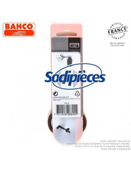 Ciseaux à fleurs et plantes FS-5 Bahco Pradines. Lames 5 cm. Fabriqués en France