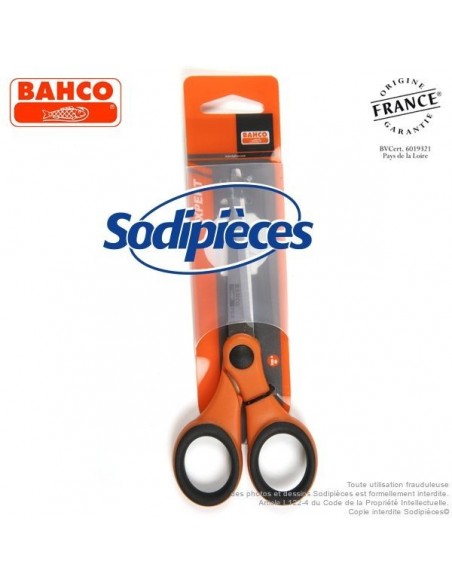 Ciseaux à fleurs et plantes FS-8 Bahco Pradines. Lames 8 cm. Fabriqués en France