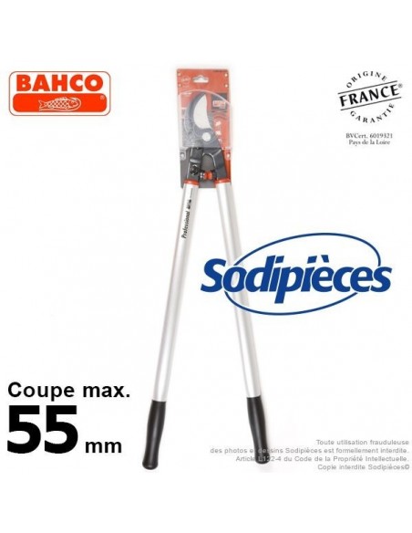 Ebrancheur démultiplié acier trempé Bahco Pradines P280SL-80 55 mm. Pro. Fabriqué en France