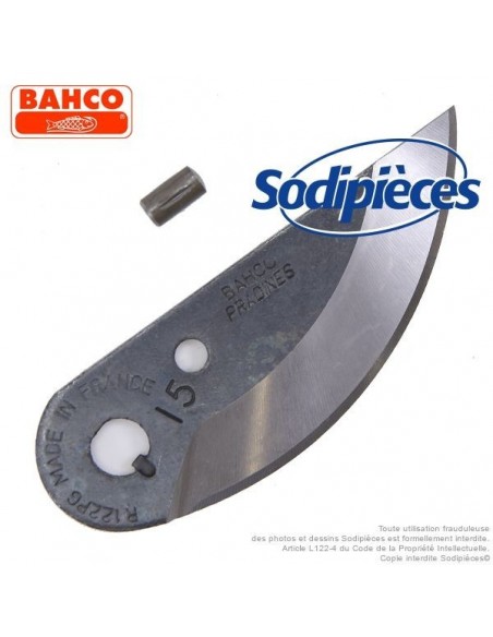 Lame de rechange R122PG pour sécateur à une main Bahco Pradines.