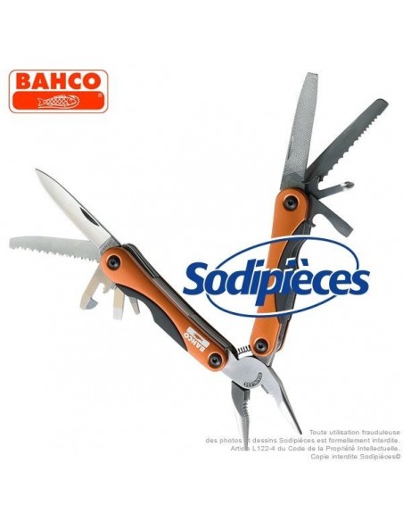 Outil multiusage 18 fonctions MTT151 Bahco Pradines. Style "couteau suisse"