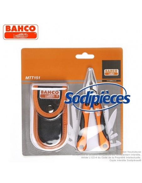 Outil multiusage 18 fonctions MTT151 Bahco Pradines. Style "couteau suisse"