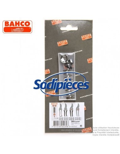 Ressort, butée, cuvette R1068. Lot pièces de rechange pour sécateurs Bahco Pradines.