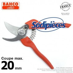 Sécateur à lames acier trempé Bahco Pradines PG-12-F. 20 mm. Qualité Prix. Fabriqué en France 2