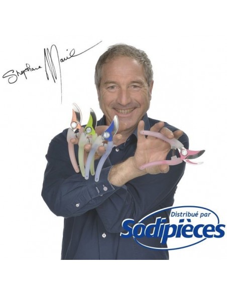 Sécateur acier trempé Clarity Bahco Pradines PG-05-Green. 20 mm. Confort. Fabriqué en France