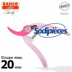 Sécateur acier trempé Clarity Bahco Pradines PG-05-Pink. 20 mm. Confort. Fabriqué en France 2