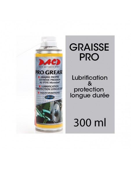 Pro grease. Pour la lubrification et l'entretien. 300 ml