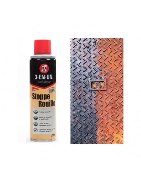 Stop rouille. 3 en 1. Pénètre, bloc et film.