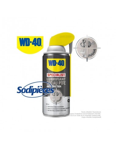 WD 40 Specialist Lubrifiant sec au PTFE anti-friction. 400 ml