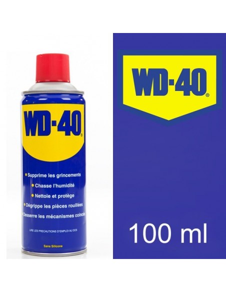 WD 40. Protège, dégrippe, nettoie, lubrifie. 100 ml