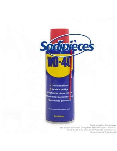 WD 40. Protège, dégrippe, nettoie, lubrifie. 100 ml