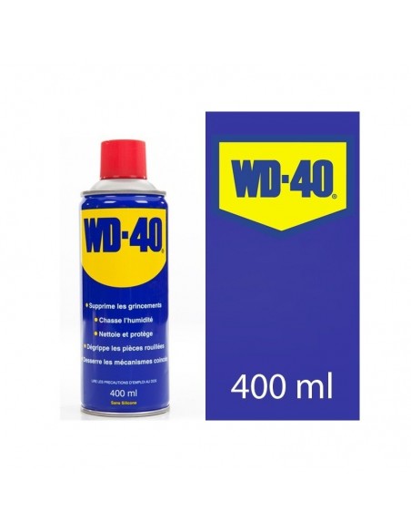 WD 40. Protège, dégrippe, nettoie, lubrifie. 400 ml